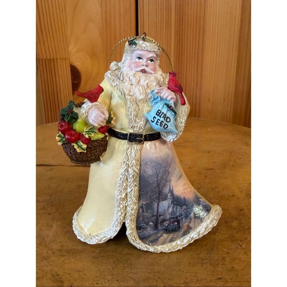 2000 Ashton Drake Olde World Santa Ornament Thomas Kinkade (7221)